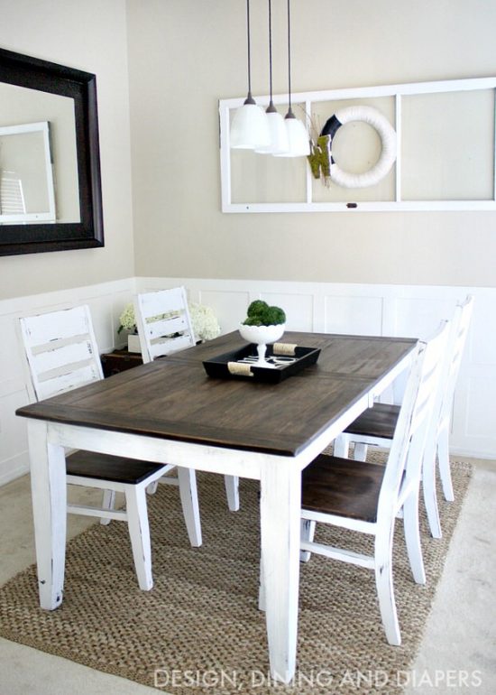 DIY Dining Table Makeovers - Before & Afters • The Budget Decorator