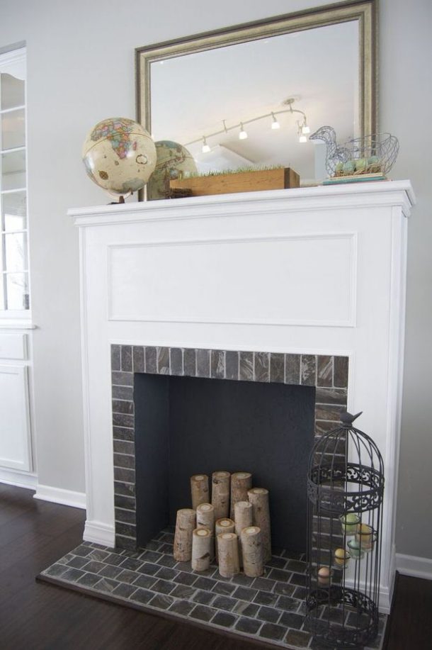 DIY Faux Fireplace Ideas & Projects • The Budget Decorator