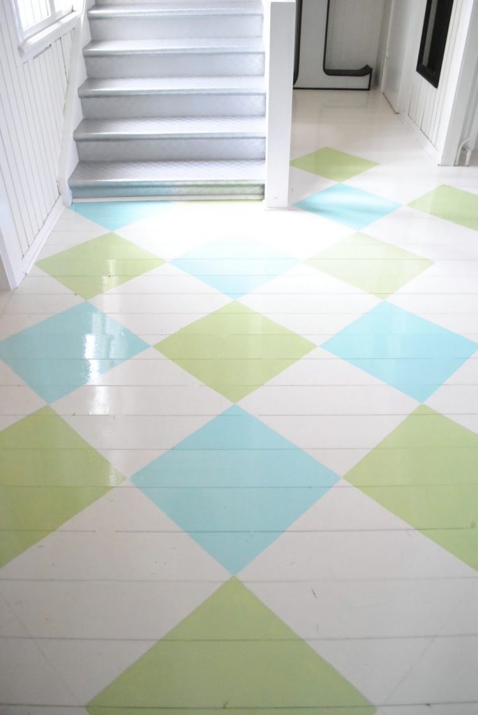 We Re Floored Painted Floor Ideas Projects The Budget Decorator   010 1 685x1024 