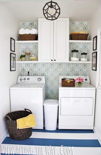 DIY Small Laundry Room Ideas & Makeovers • The Budget Decorator