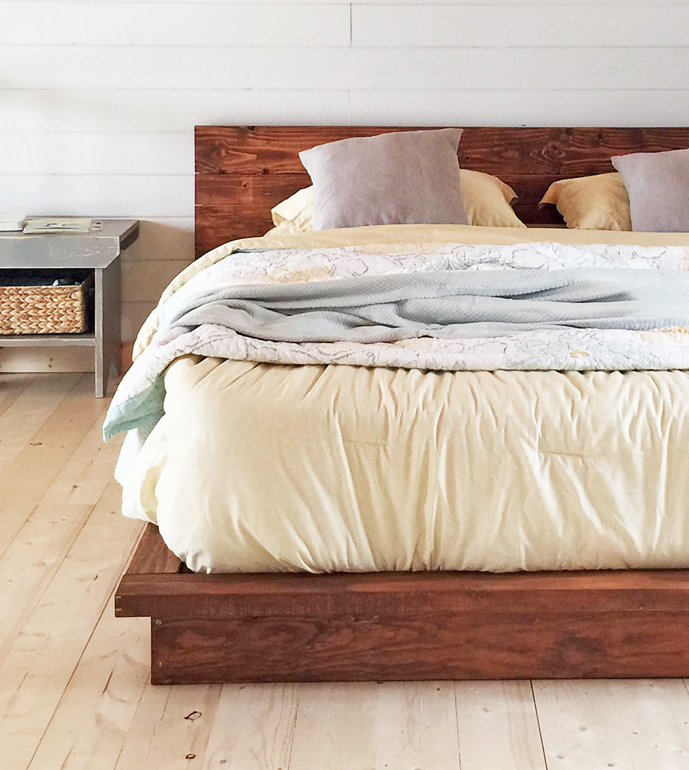 Diy King Bed Frame Simple \/ How To Build A Custom King Size Bed Frame ...