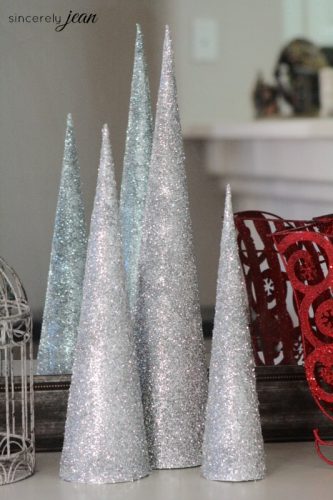 DIY Cone Christmas Trees • The Budget Decorator