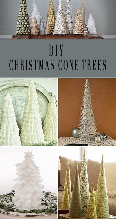 How-to - DIY Cone Christmas Trees