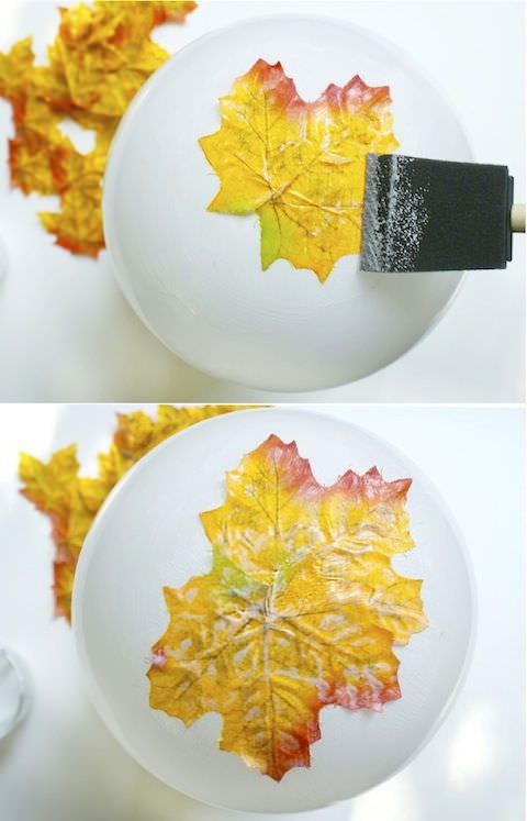 DIY Fall Crafts : Fall Leaves Decor • The Budget Decorator