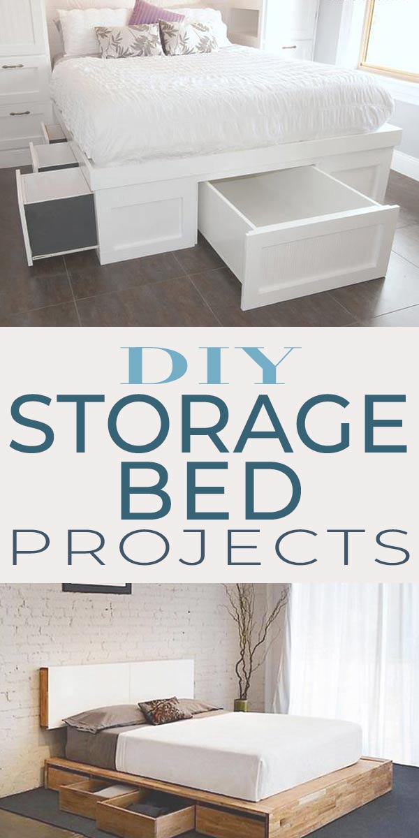 full size storage bed plans