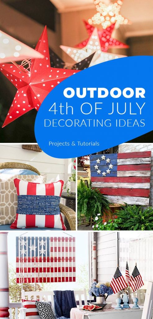 4th of July Front Porch & Outdoor Decorations You Can Make! • The