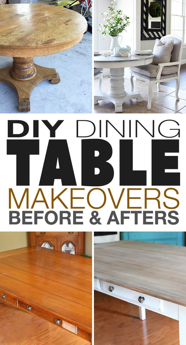 Diy Dining Table Makeovers Before Afters The Budget