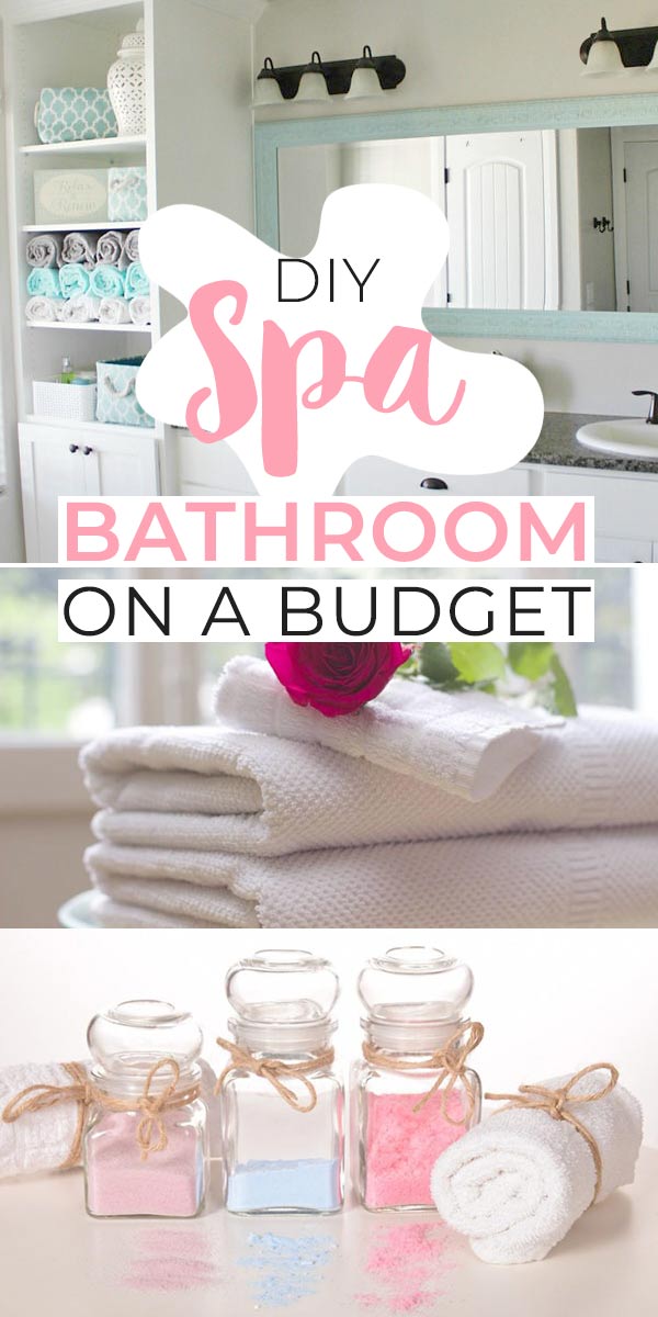 DIY Spa Bathroom on a Budget! • The Budget Decorator
