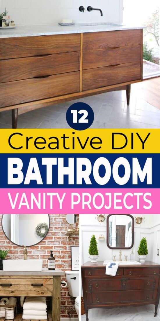 12 Creative DIY Bathroom Vanity Projects • The Budget Decorator