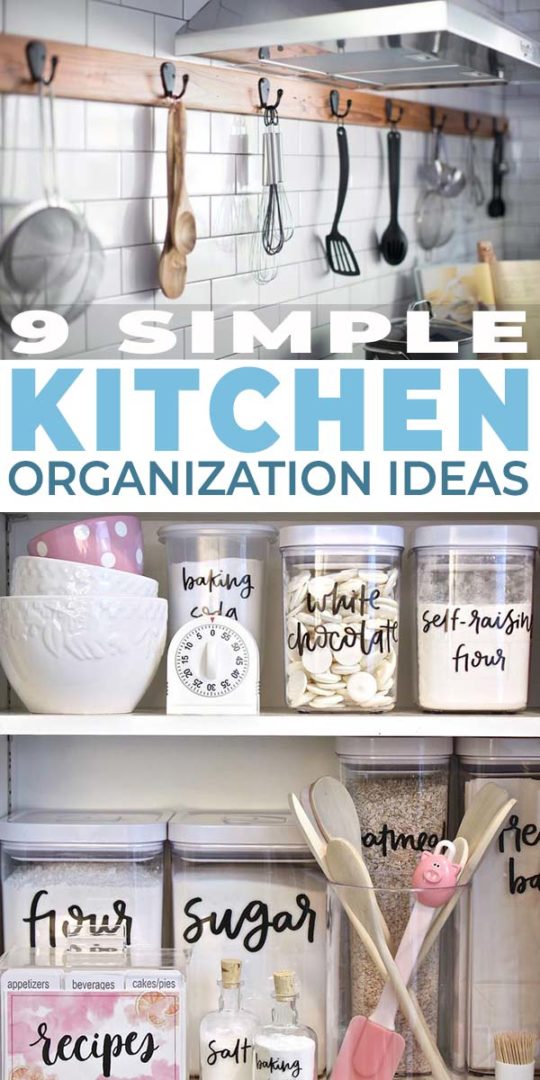 9 Simple Kitchen Organization Ideas • The Budget Decorator