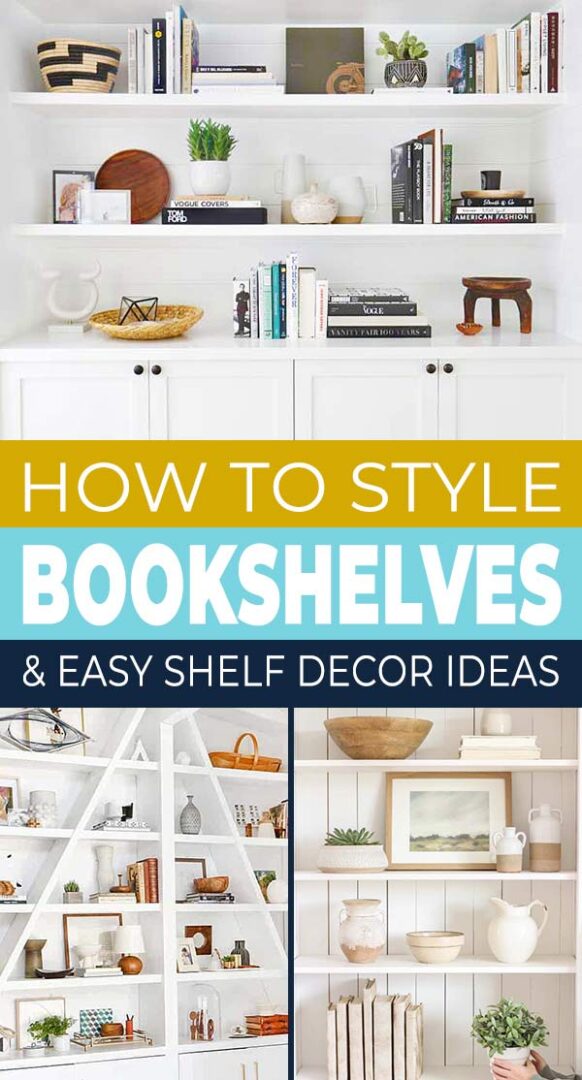 Easy Shelf Decor Ideas! • The Budget Decorator