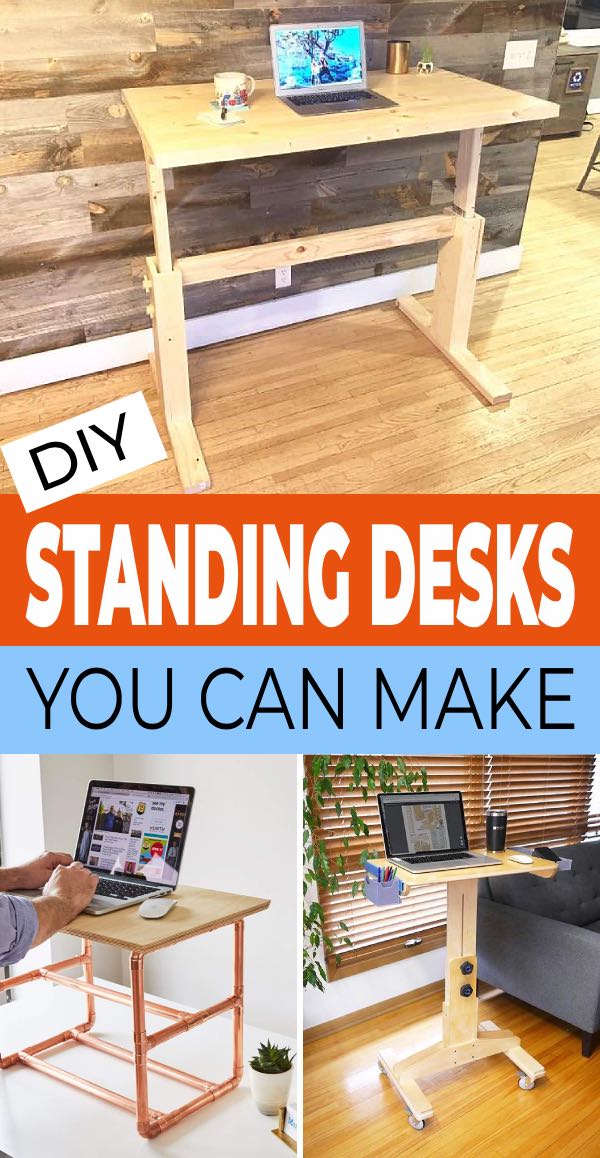 Minimal Wood Standing Desk Converter, Convertible Standing Desk