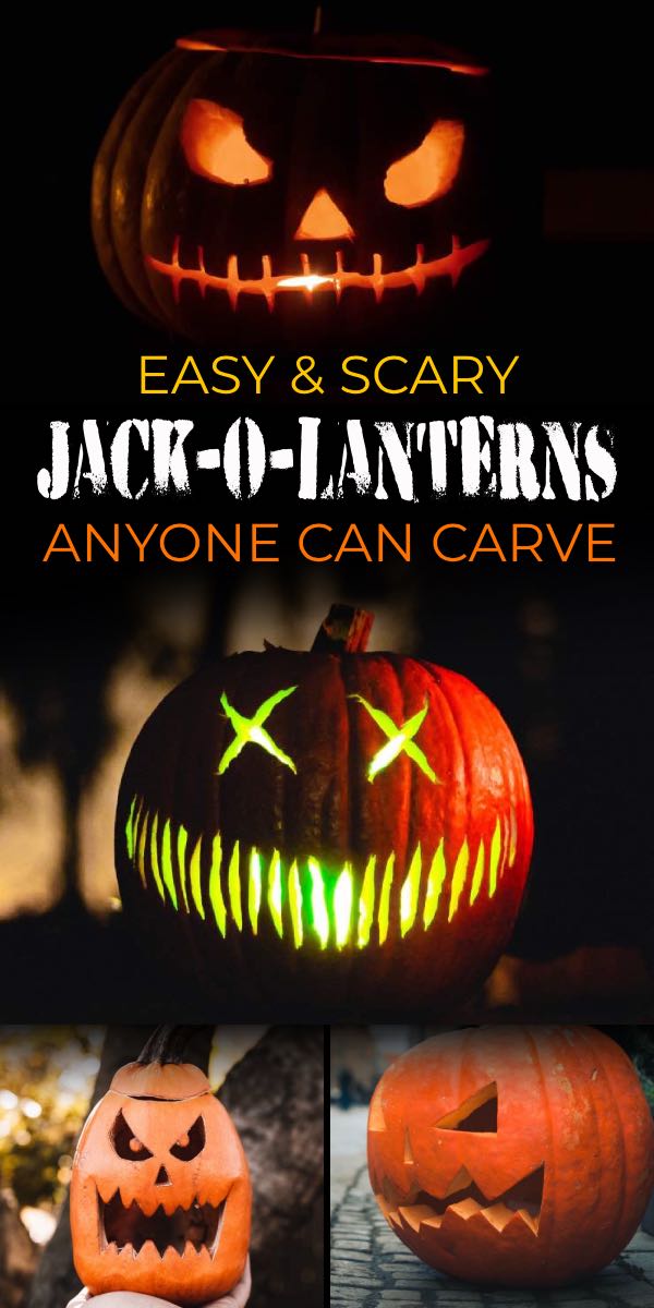 scary jack o lantern faces