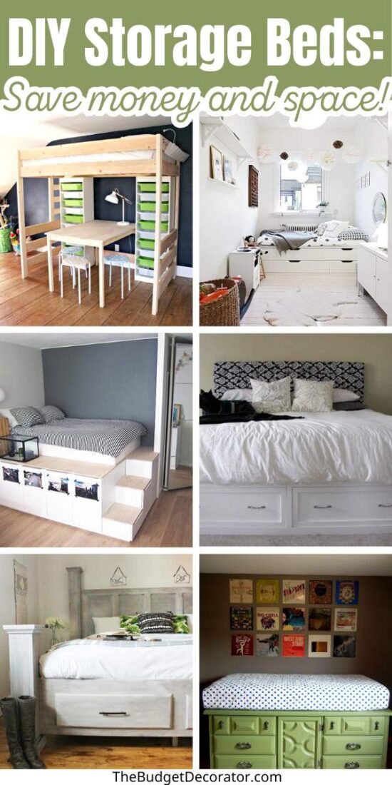 DIY Storage Bed Projects: Build A DIY Bed Frame With Storage • The ...