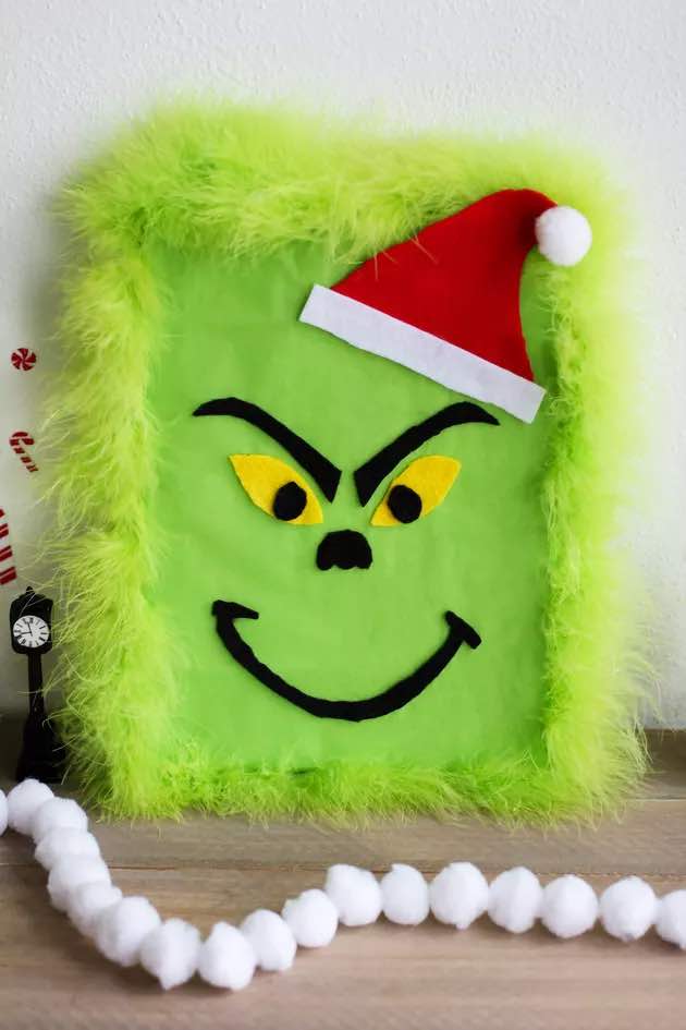 DIY Grinch gift box