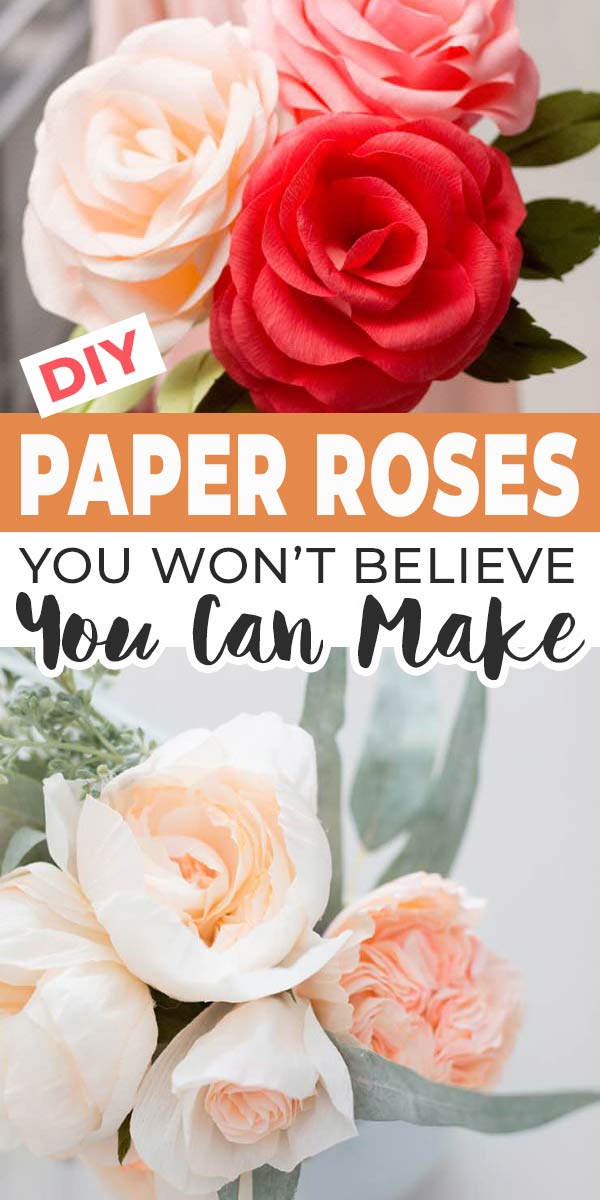 Roll paper roses Simple and beautiful roll paper rose bouquet, 38 Make, how to make flower paper easy
