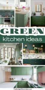 16 Green Kitchen Ideas: our Favorite Kitchen Color! • The Budget Decorator