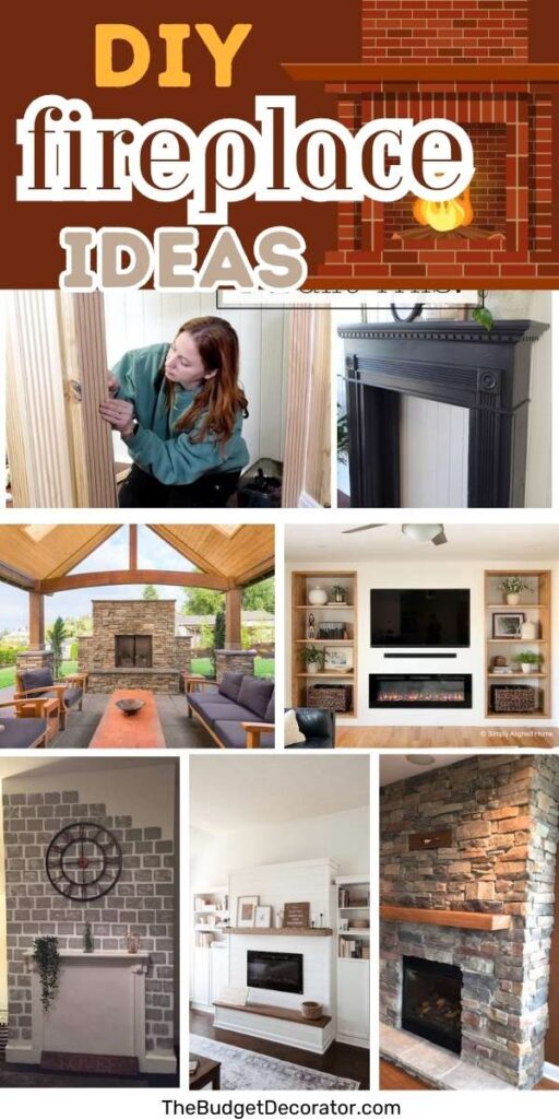 9 DIY Fireplace Ideas: Makeovers, Mantels, and More! • The Budget Decorator