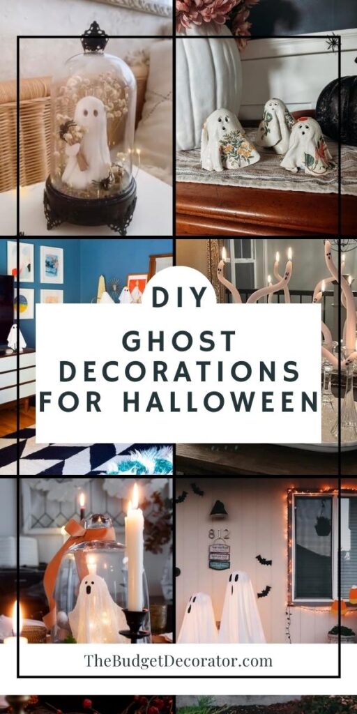 various diy ghost projects in a collage